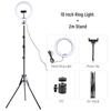 12inch RGB Led Ring Light With 0.5/1.6 Tripod Colorful 33/26cm Photographic Selfie Lighting For Youtube Live With Remote Control