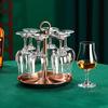 125ML Whiskey Crystal Glass Family Banquet Wine Cup Luxury Brandy Wine Glass Thick Bottom Glass Bar Party Wine Set