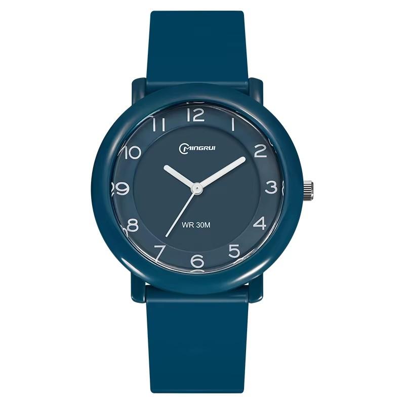 Unisex Children's Student Quartz Watch Simple and Comfortable Campus Exam Waterproof Women's Fashion Quartz Wristwatches