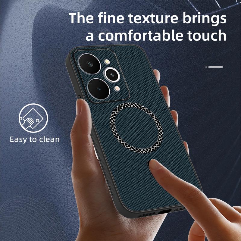 Biruiqu Realme 15 15 Pro Neue Ultra-dünne Magnetische Leder Stoßabsorbierende Schutzhülle für das Handy