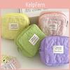 Floral Quilted Storage Pouch For Travel And Makeup Organizer With Cotton Material For Students