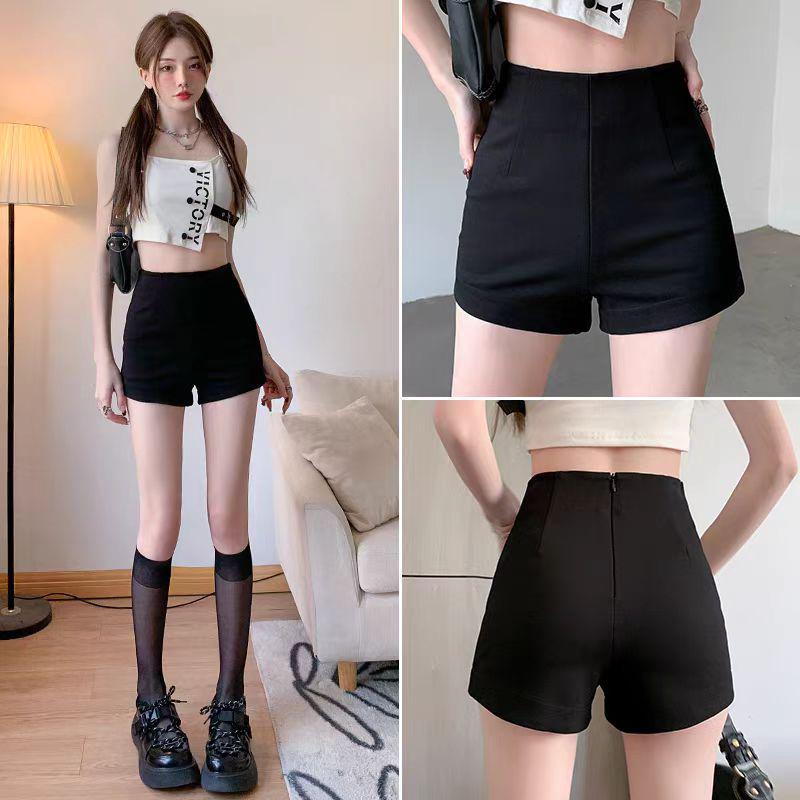 

2024 Black High-Waist Sexy Casual Slimming Women s Shorts S