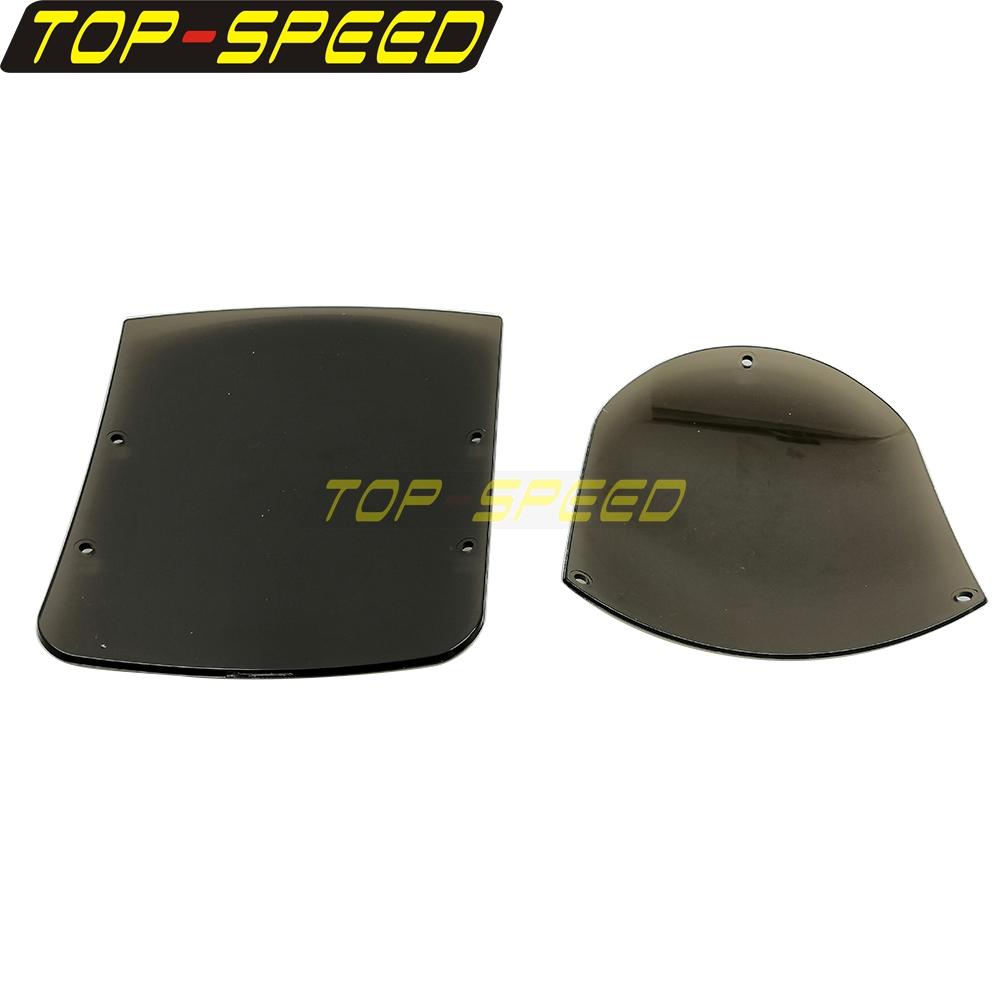 Quarter Fairing Swap Out Screen Front Headlight Fairing Windshield Replacement Windscreen for Harley Dyna Sportster XL 883 1200