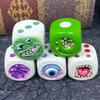 Monster Dice Funy Monster Face Resin Dice Set Halloween Tabletop Game Dice Set Props Weird Monster Dice Set For Table Games Role