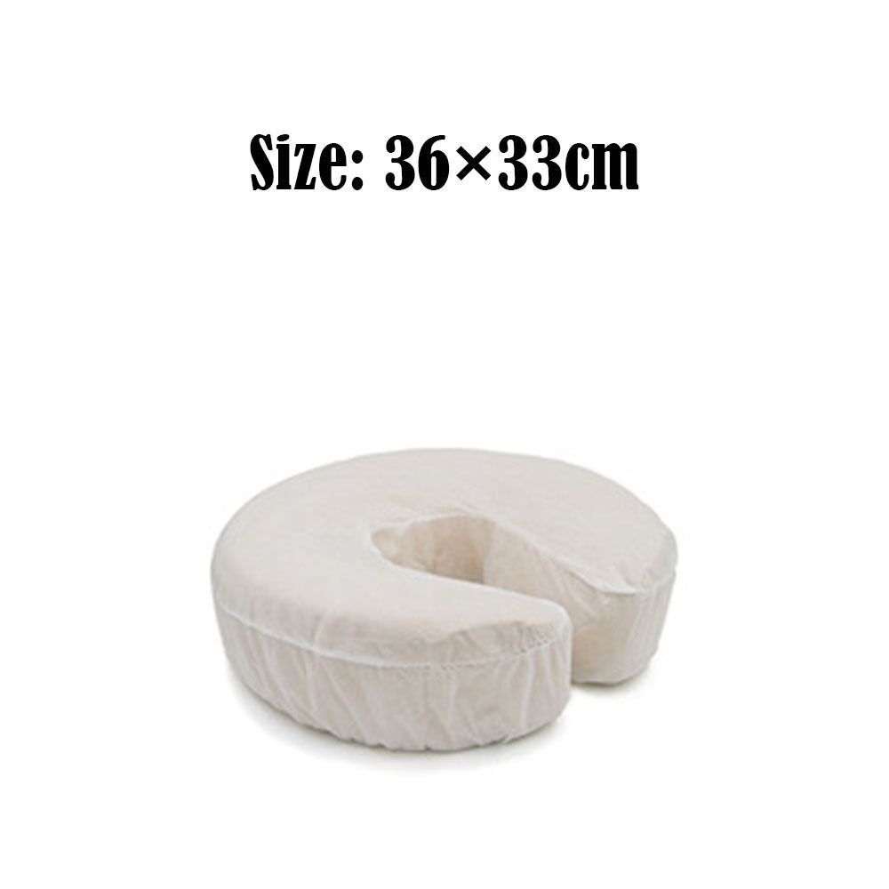 10Pcs /Pack Disposable U-shaped Pillowcase White Travel Pillowcase Durable Face Rest Cradle Covers