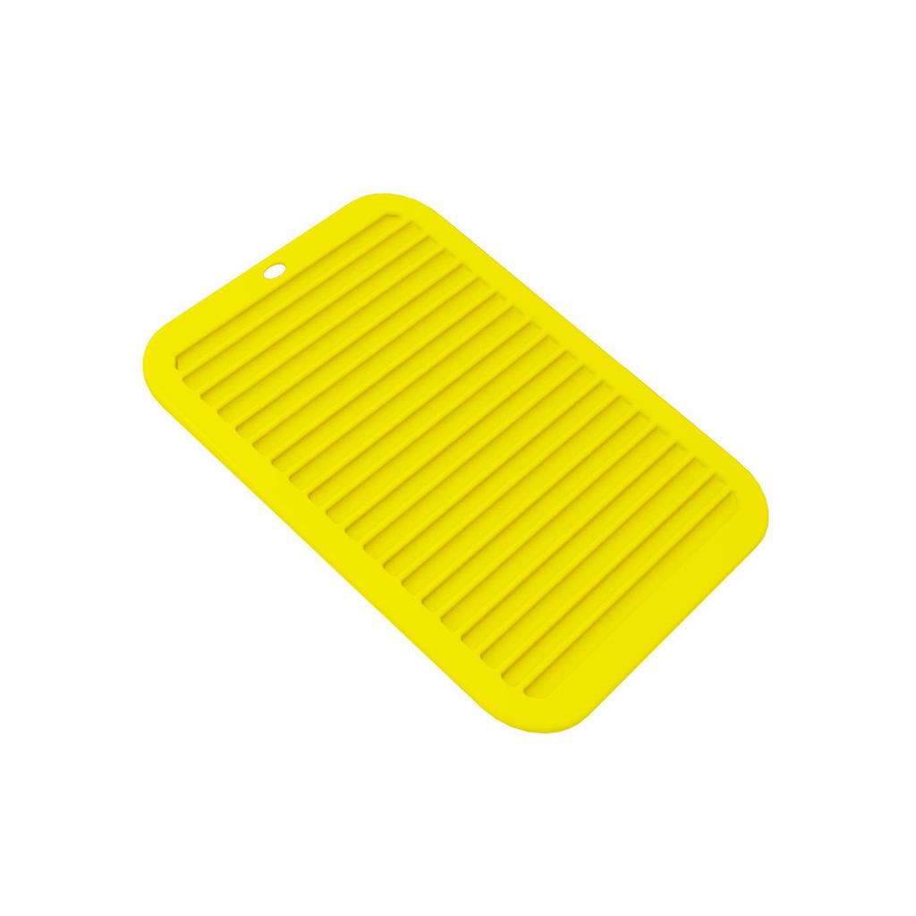 Silicone Wavy Insulated Pot Holder & Coaster - Anti-scald Square Placemat for Kitchen & Dining Table