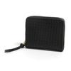 Leather Mesh Accordion Card Wallet