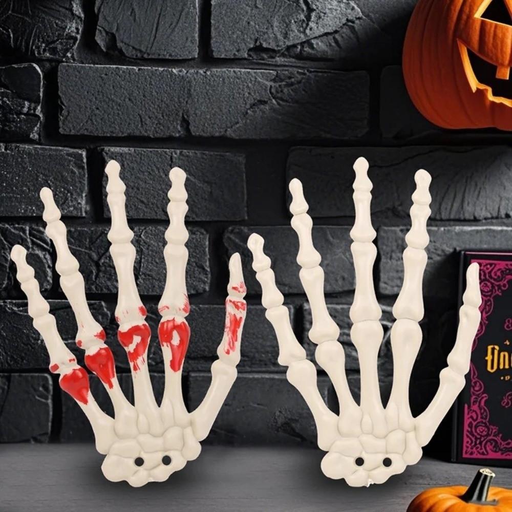 Plastic Fake Skeleton Hands Realistic Spirit Claw Halloween Skeleton Hands  Haunted House Decors