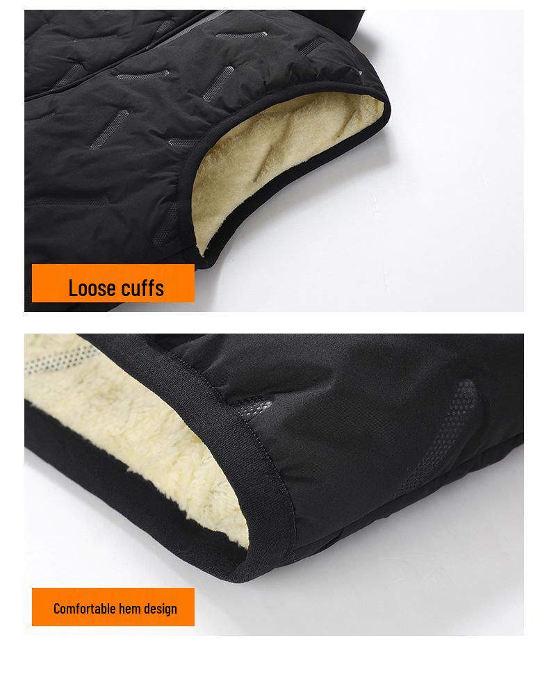 Unisex Plus Size Winter Thickened Down Cotton Stand Collar Vest