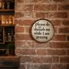 Placa Decorativa de Casa com Argola de Metal para Pendurar, Decoração de Parede Estilo Retro Americano Rústico, Placa de Boas-Vindas de Madeira Grossa à Prova d'Água para Exterior e Interior