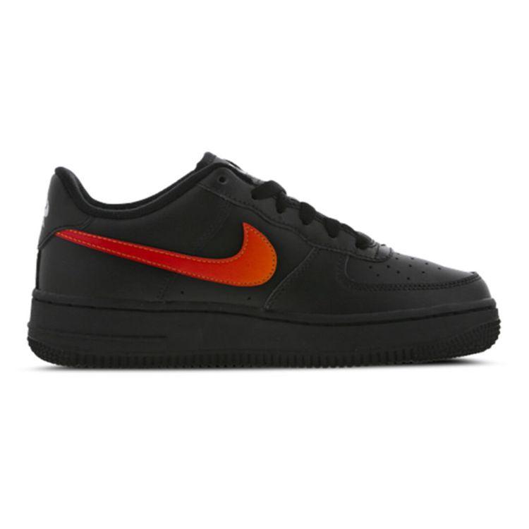 Nike Air Force 1 Low 07 LV8 Czarny Magma Pomarańczowy (GS) Damskie Trampki CV9637-001