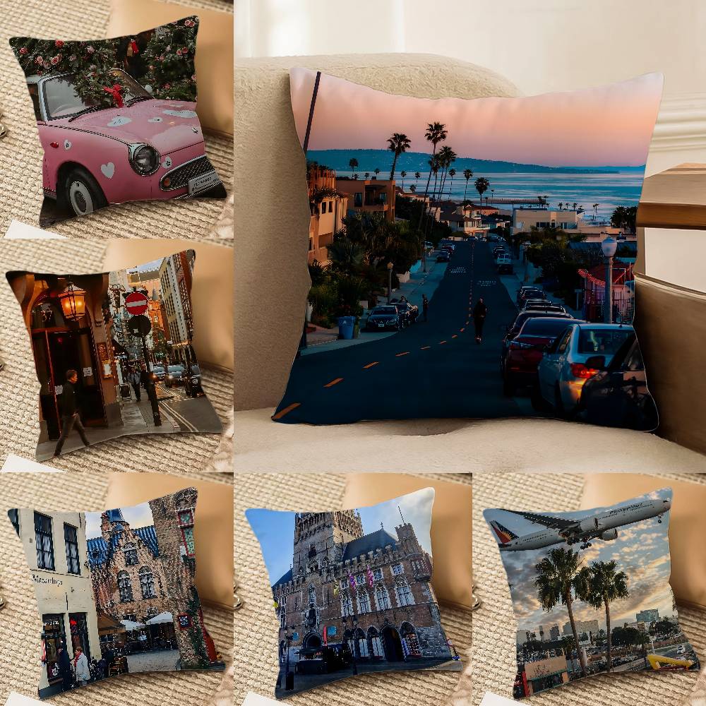 Fashion Wandering Manchester City Pillow Case Comfort Sofa Bed Silky elegant Invisible zipper Decorative cushion cover