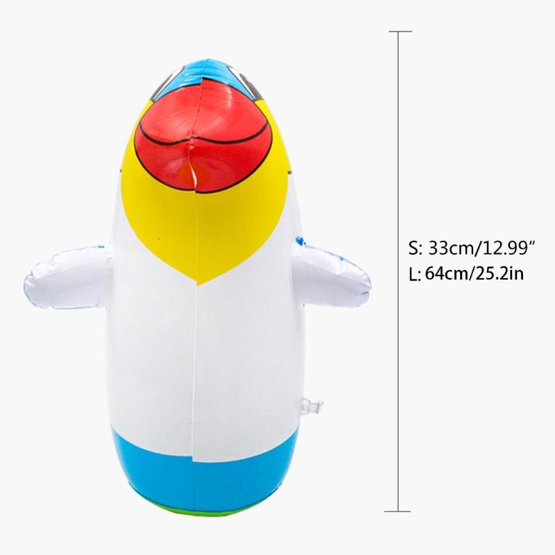 Inflatable Animal Toy Cute Penguin Toy Float Pool Animal Toy Funny Blow up Penguin Balloons for Kids Birthday Party