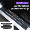 HECRD1 For Abarth 595 695 Abarth 124 500 500C 500L Tipo Bravo Car Threshold Strip Leather Carbon Fiber Car Door Sill Protection Sticker