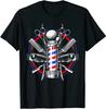 Funny Barber Gift, Barbershop Pole Tools Hairstylist T-Shirt