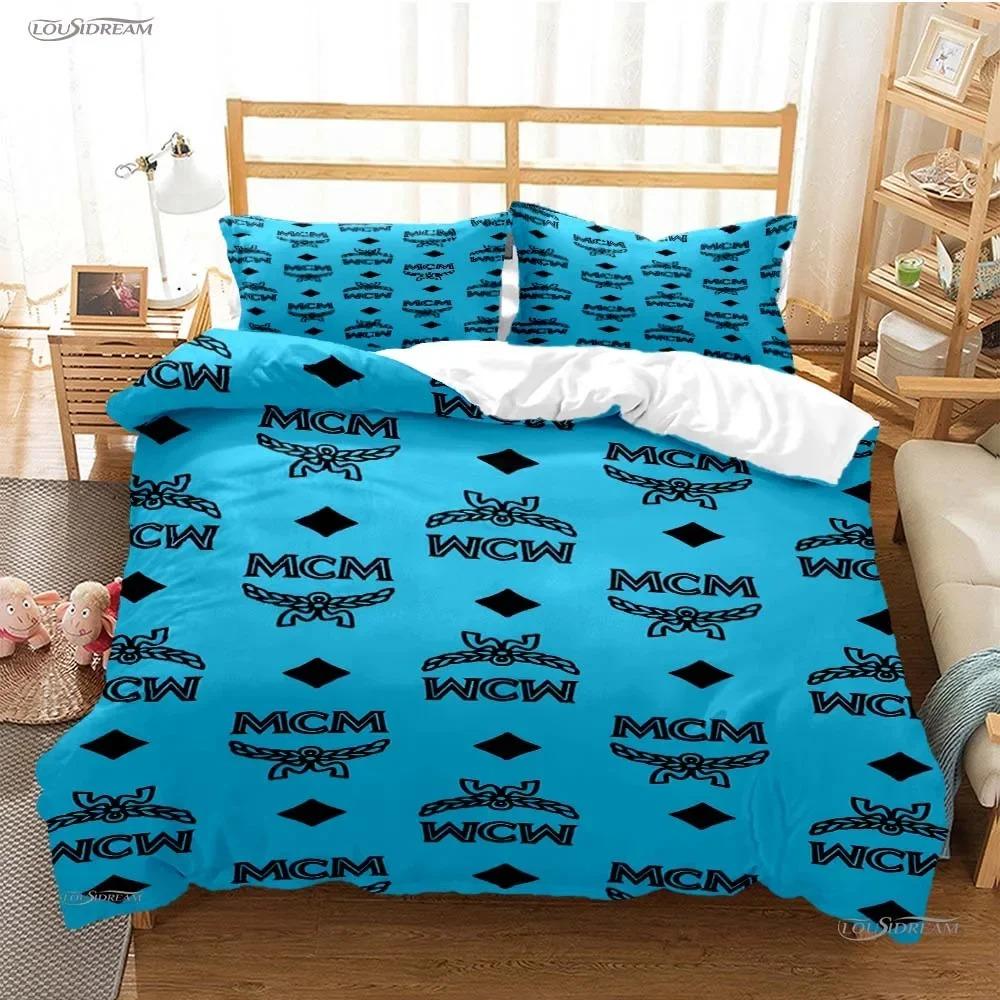 Fashin Luxury Casal All Season Duvet Comforter Cover Bedding Set Soft Quilt Cover and Pillowcases Teens Single/Double/Queen/King