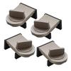 Sliding Door Lock Limiter Iron Rubber Window Lock Holder Child Protection Hardware for Plastic Windows