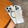 For IPhone 16 Promax Magnetic Phone Case for Apple 15 High Transparency for Samsung S24ultra Color Contrast Anti Slip Edge