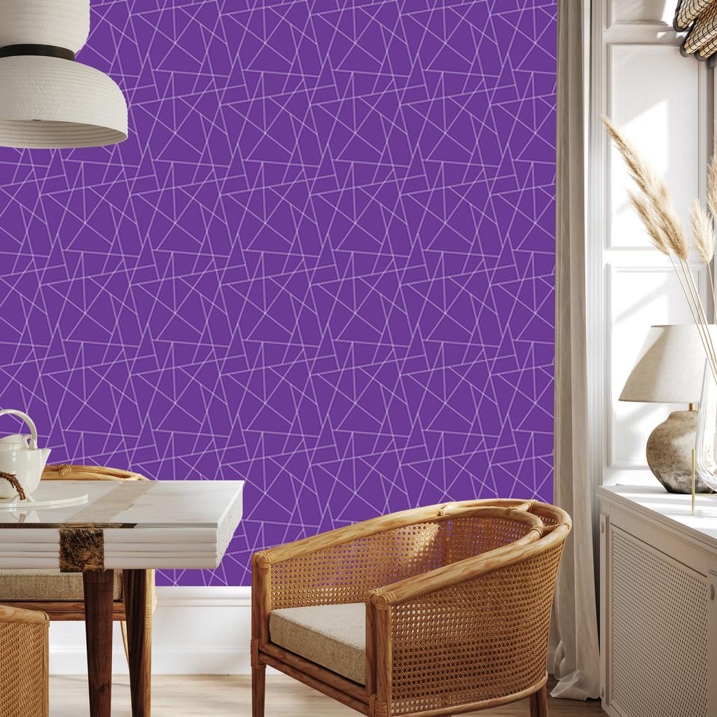 Wallpaper Geometric pattern purple, fine detail 50x1000