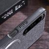 Capa Magnética de Couro Liso Magsafe Para Sony Xperia 1 VII Xperia 10 vi 1 vi 10 V 5 V 1 V 1 IV 5 IV Capa de Tecido para Carregamento Sem Fio