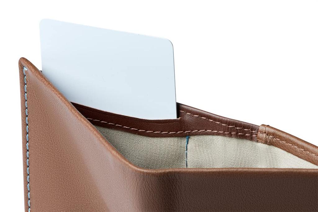 Bellroy Note Sleeve, Schlanke Ledergeldbörse mit RFID-Option (Fasst bis zu 11 Karten) - Haselnuss