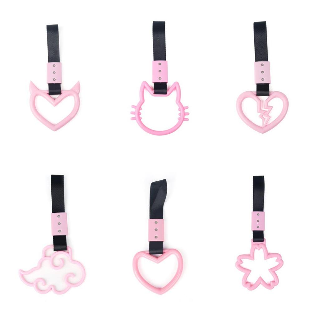 Car Cow Horn JDM Handle Pull Ring - Interior/Exterior Modification Pendant