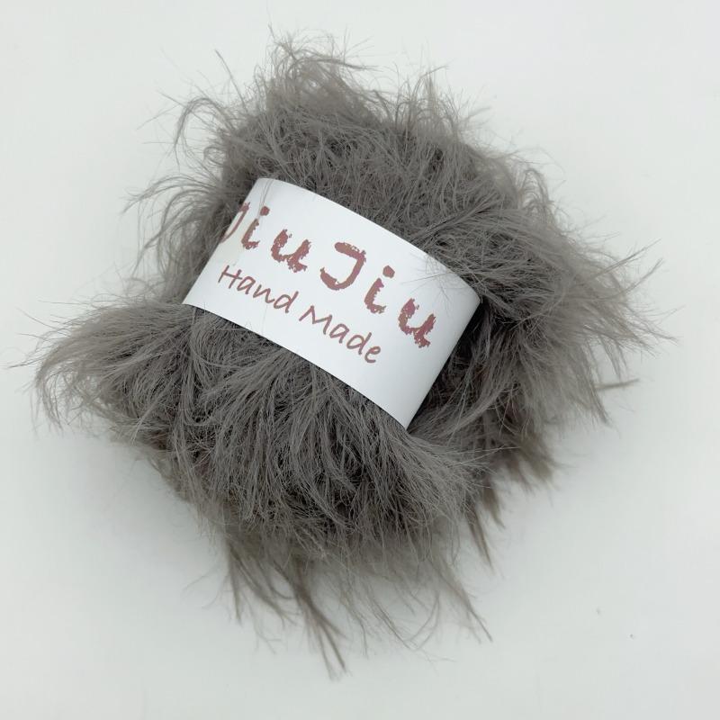 

50g/10bag Colorful Long Fur Imitation Mink Yarn Soft Skin Friendly Does Not Shed Hair Hand Wove Scarf Warm Sweater Woven Yarn