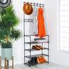 Clothes Hanger + Shelf Metal Shoe Rack Wardrobe