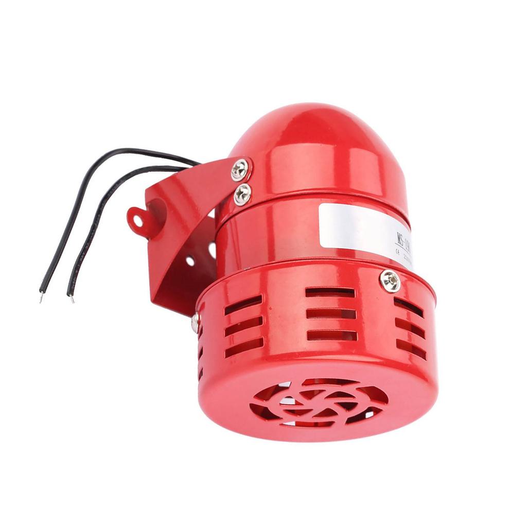 220V 110DB Red Mini Metal Motor Alarm Industrial Sound Electrical Guard Against Theft MS 190
