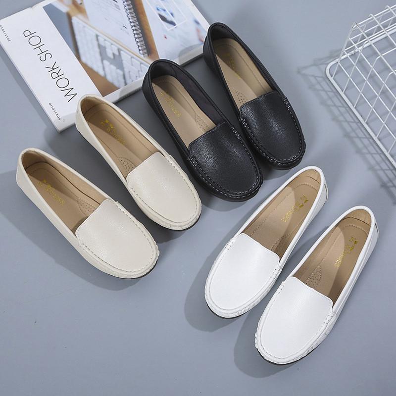 Nurse Shoes Women Spring Autumn Flat Slipon Comfortable Low Heel For Daily Comfort