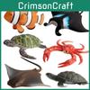 Simuliertes Haifisch-Schildkröten-Clownfisch-Krebs-Orca Meereslebewesen Modell Ornament Für den Klassenunterricht