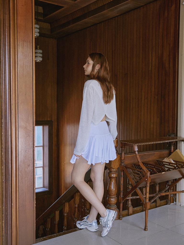 Seumaillingonmi Layered Mini Skirt (White)