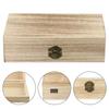 Retro Wooden Jewelry Storage Box Vintage Wooden Box With Lock Rectangular Desktop Organizer For Necklace Bracelet Ring Ornaments