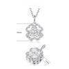 Silver Jewelry S925 Sterling Silver Clover Necklace Accessory Design Jewelry Love Choker Heart Pendant