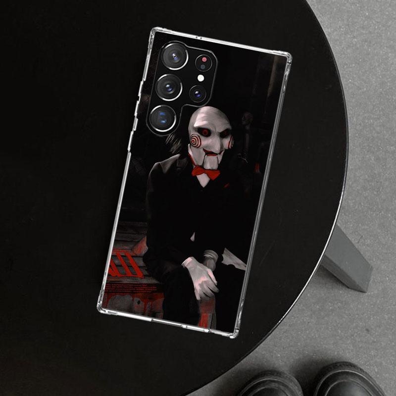 The Jigsaw Killer Horror Phone Case Cover for Samsung Galaxy S26 S25 Edge S24 S23 Ultra S22 Plus S21 FE S20 + Art Customized Fun