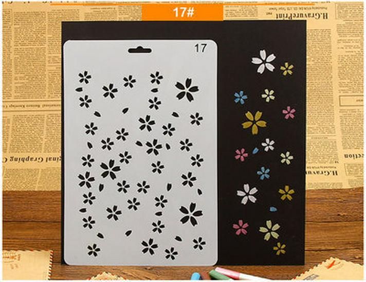 Narzędzia do dekoracji albumu DIY: Motyw Koronka Linijka, Puste Szablony PET i Akcesoria do Malowania