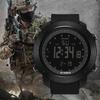 Nuovo orologio elettronico sportivo da corsa da alpinismo di marca di alta gamma, orologio militare multifunzione, display a schermo grande, orologio da polso impermeabile luminoso