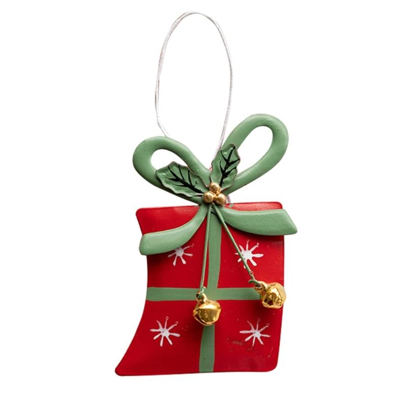 New Iron Christmas Tree Hanging Ornament Christmas Tree Star Snowflake Gift Box Xmas Party Home Decor Pendant Christmas