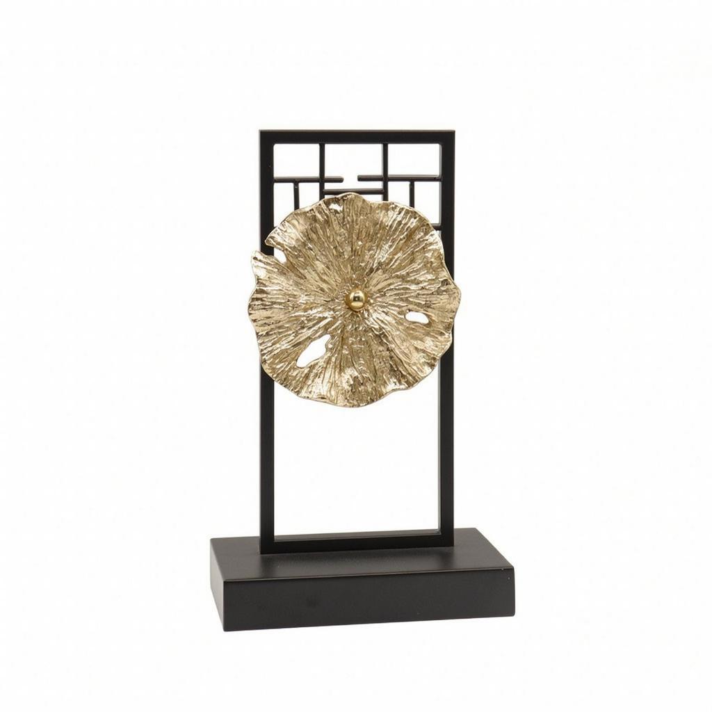 Lotus Leaf Decorative Stand Sculptural Home Decoration Slim for Study