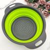 Round Collapsible Colander & Telescopic Fruit Basket with Handle - Vegetable Washing Gadget