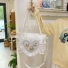 New sweet and cool two-dimensional transparent shoulder bag love lace large-capacity handbag