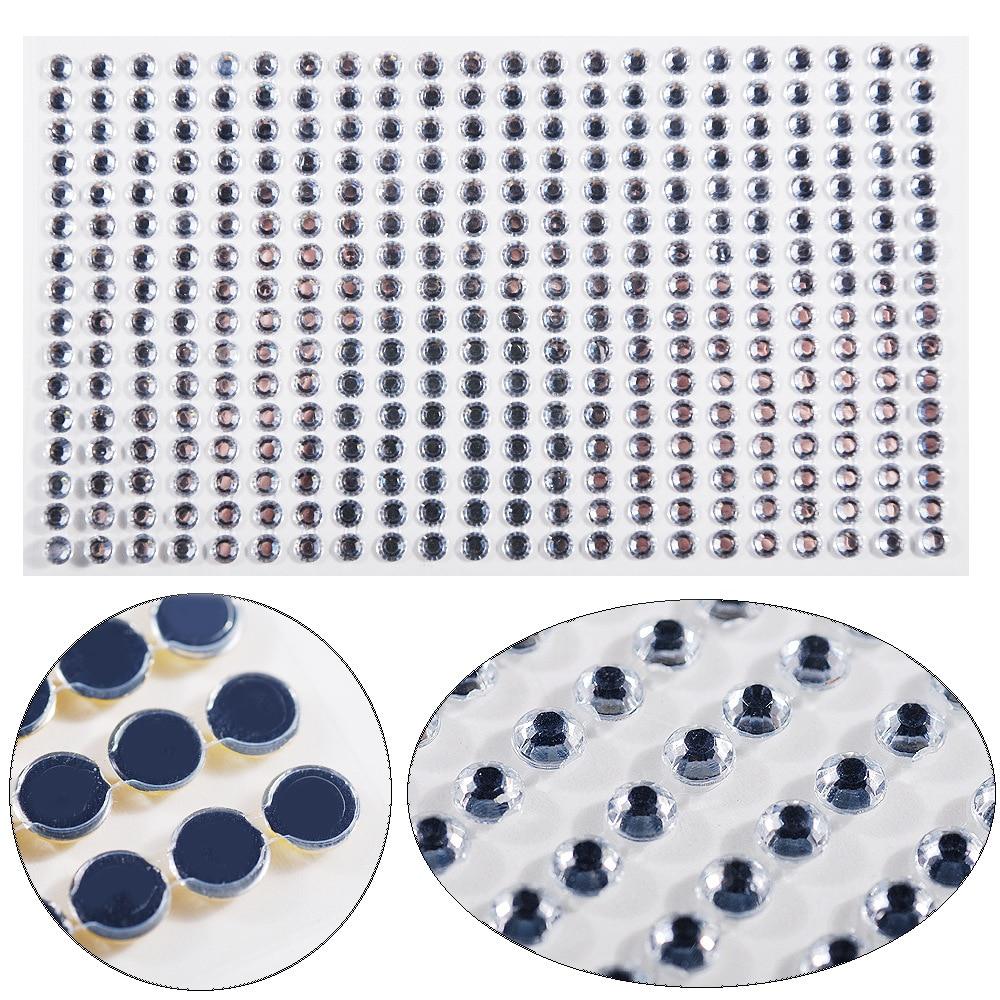 3-6mm Electric syllable face stickers eyebrows face stickers diamond nail art pearl stickers masquerade face decoration diamonds