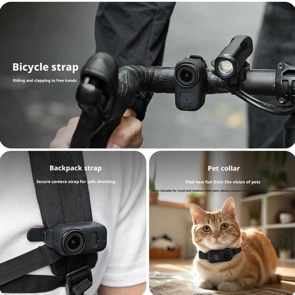 Multifunctional For DJI Osmo Nano Strap Expansion Silicone Strap Protective Case Sports Camera Wrist Bag Strap Accessories