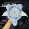 Lace Trim Baji Support Plush Long Tail Ear Itabag Badge Holder Lolita Decoration Handmade Badge Support Photocard Protect Cover