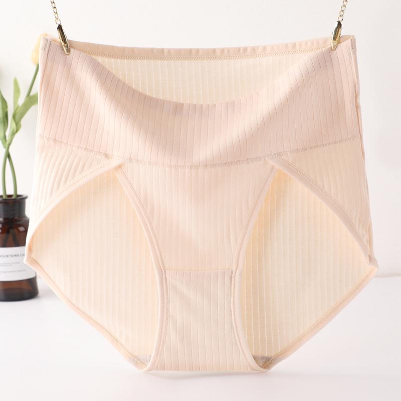 

Трусики-стринги больших размеров с высокой талией и утягивающими живот хлопковые для женщин (200 фунтов) - Нет сдавливания бедра 4XL (85-100 kg)