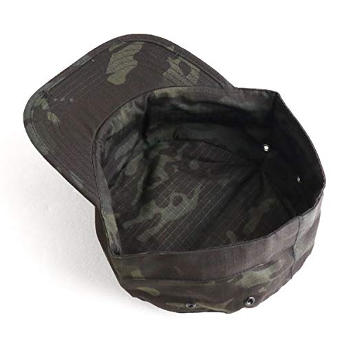 SHENKEL Military Patrol Cap, Multicam Black, Airsoft/Airsoft Game Hat, hat-002mcb