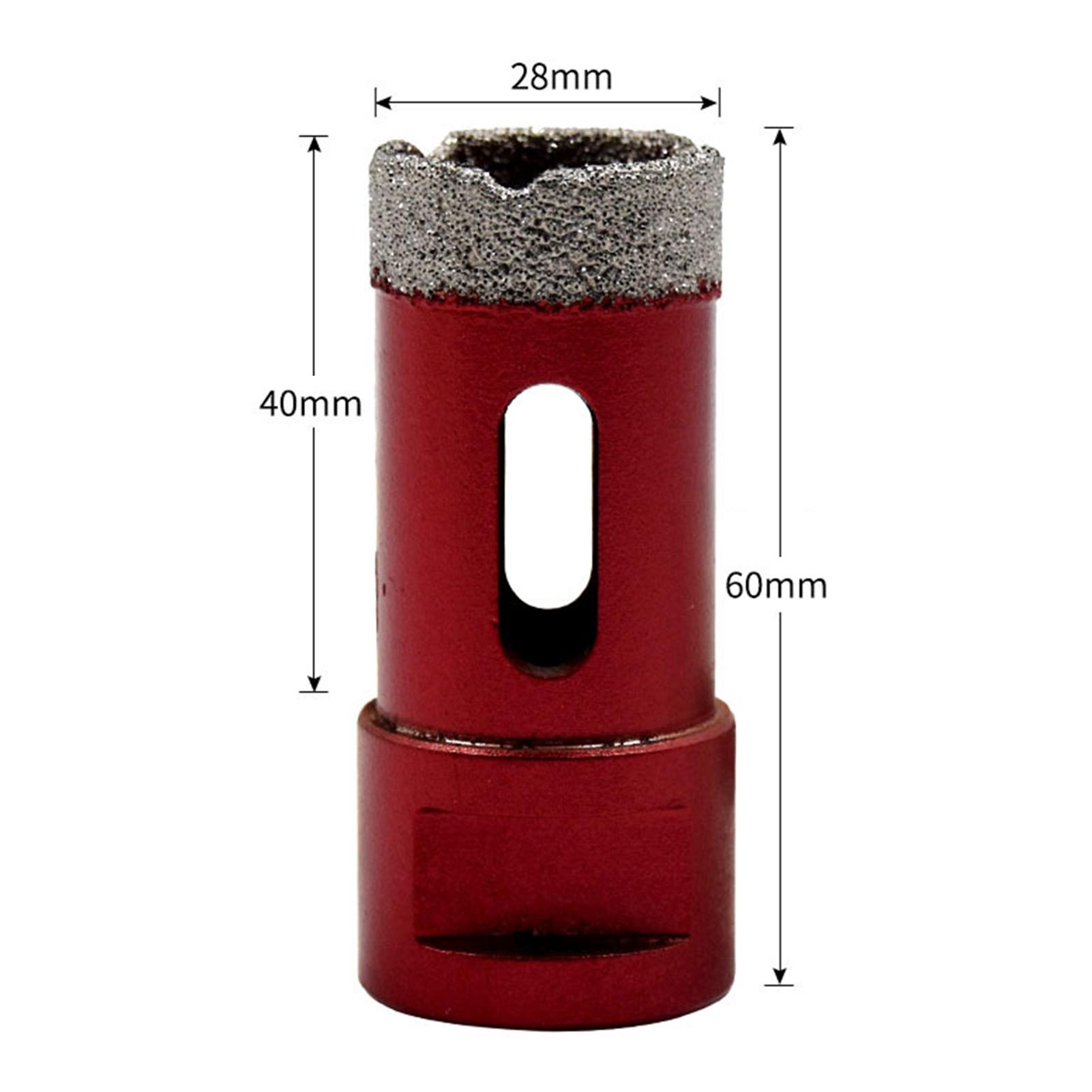 

M14 6-28 мм Вакуумное алмазное сверло с открытым гранитным паяным отверстием для мрамора 28 mm