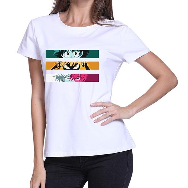 New Japanese Anime My Hero Academia T-Shirt Cool Short Sleeve Cartoon Printed Tee Shirt Tops