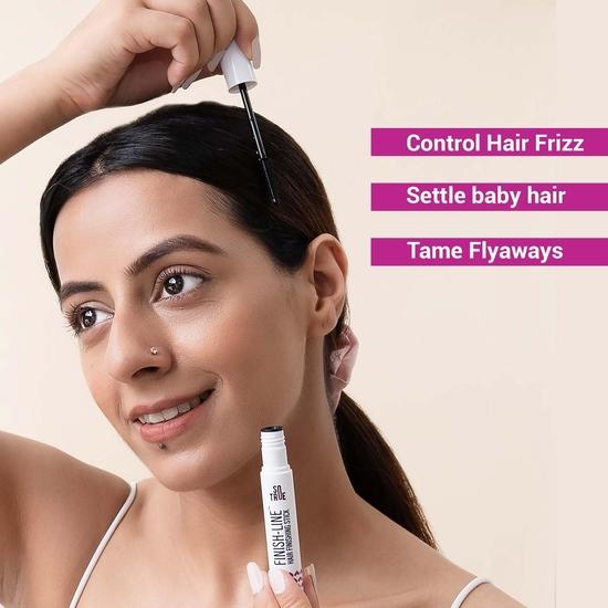 Sotrue Derma Roller For Hair Growth 0.5 mm with 540 Titanium Needles | Repairs Damaged Hair& Sotrue Finish Line Hair Finishing Stick For Women 12ml