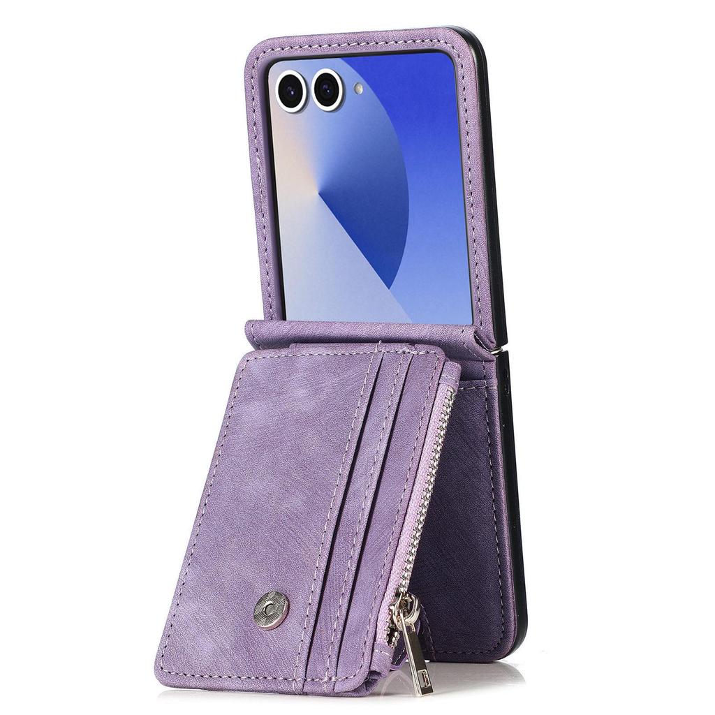 Samsung Z Flip7 Anti-Fall Lederhülle für Z Flip6 - Faltbar & Schützend